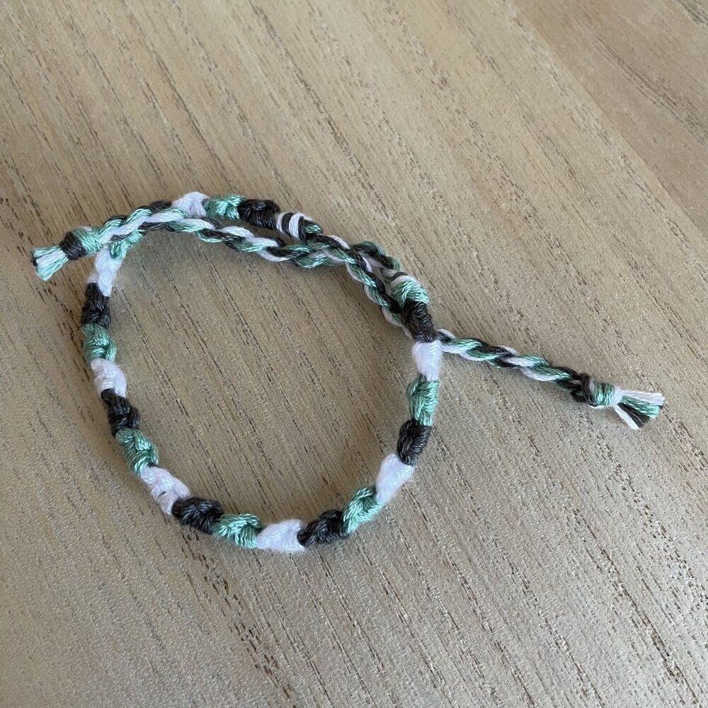 Mahala Bracelet, anklet, trendy, comfortable, tie, embroidery thread, woven, gif